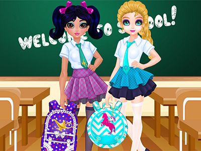 Jasmine and Elsa – School Bag Design Contest